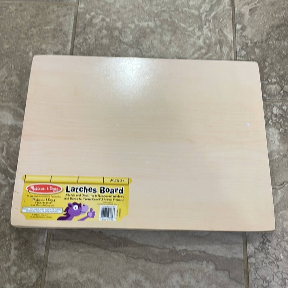 Melissa & Doug Wooden Latches Board Sensory Activity Toy‎ For Kids - Picture 7 of 8